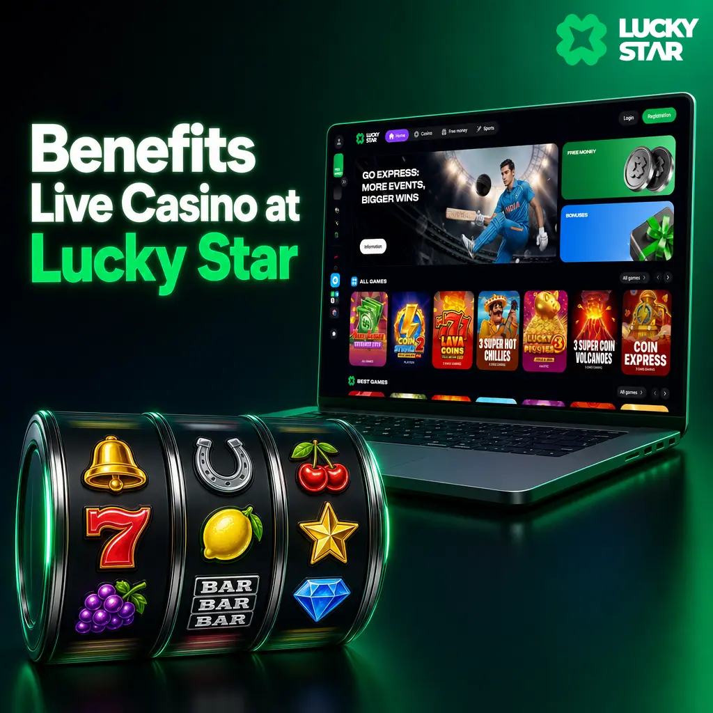 Live dealer games at Lucky Star Casino featuring roulette, baccarat, blackjack, and poker with real hosts and multiple camera angles