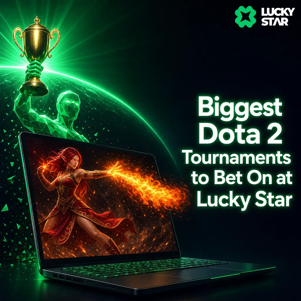 Biggest Dota 2 tournaments like TI, ESL One, and EWC to bet on at Lucky Star in 2026