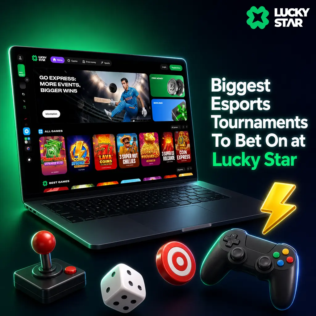 Top esports tournaments like IEM Katowice, The International, and VCT Champions available for live betting at Lucky Star