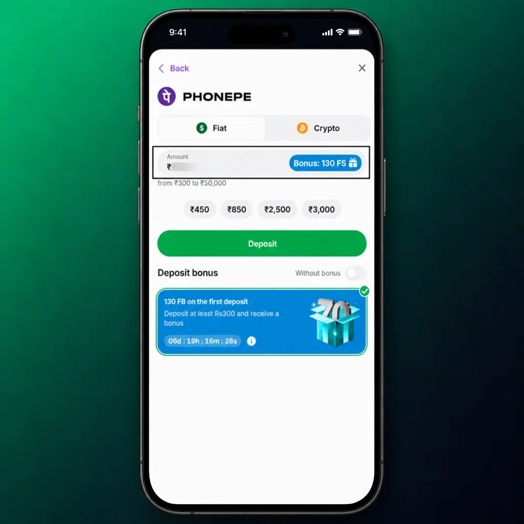Step-by-step guide showing how to deposit funds at Lucky Star using UPI, PhonePe, Paytm, or crypto wallet.