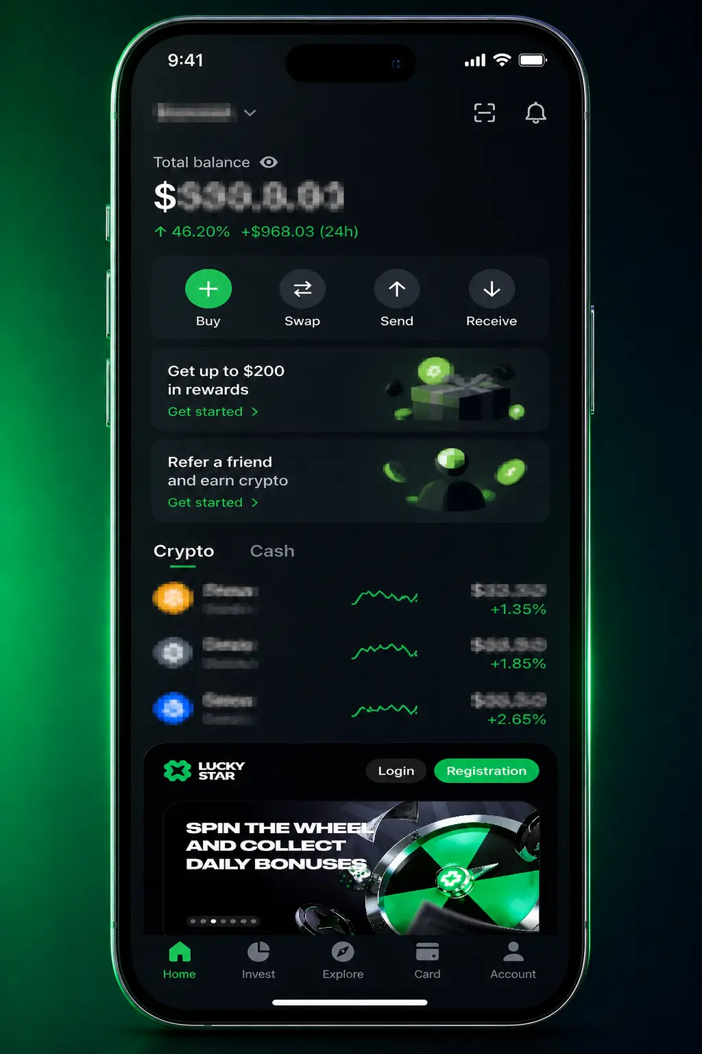 Step-by-step guide showing how to download and install the Lucky Star app on iOS using a configuration profile