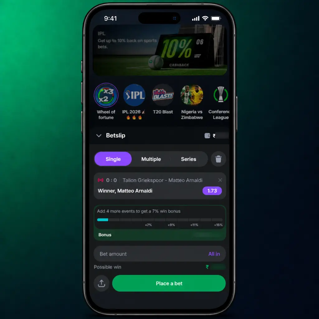 Step-by-step screenshot showing how to place a sports bet at Lucky Star Casino, from sport selection to confirming the wager.
