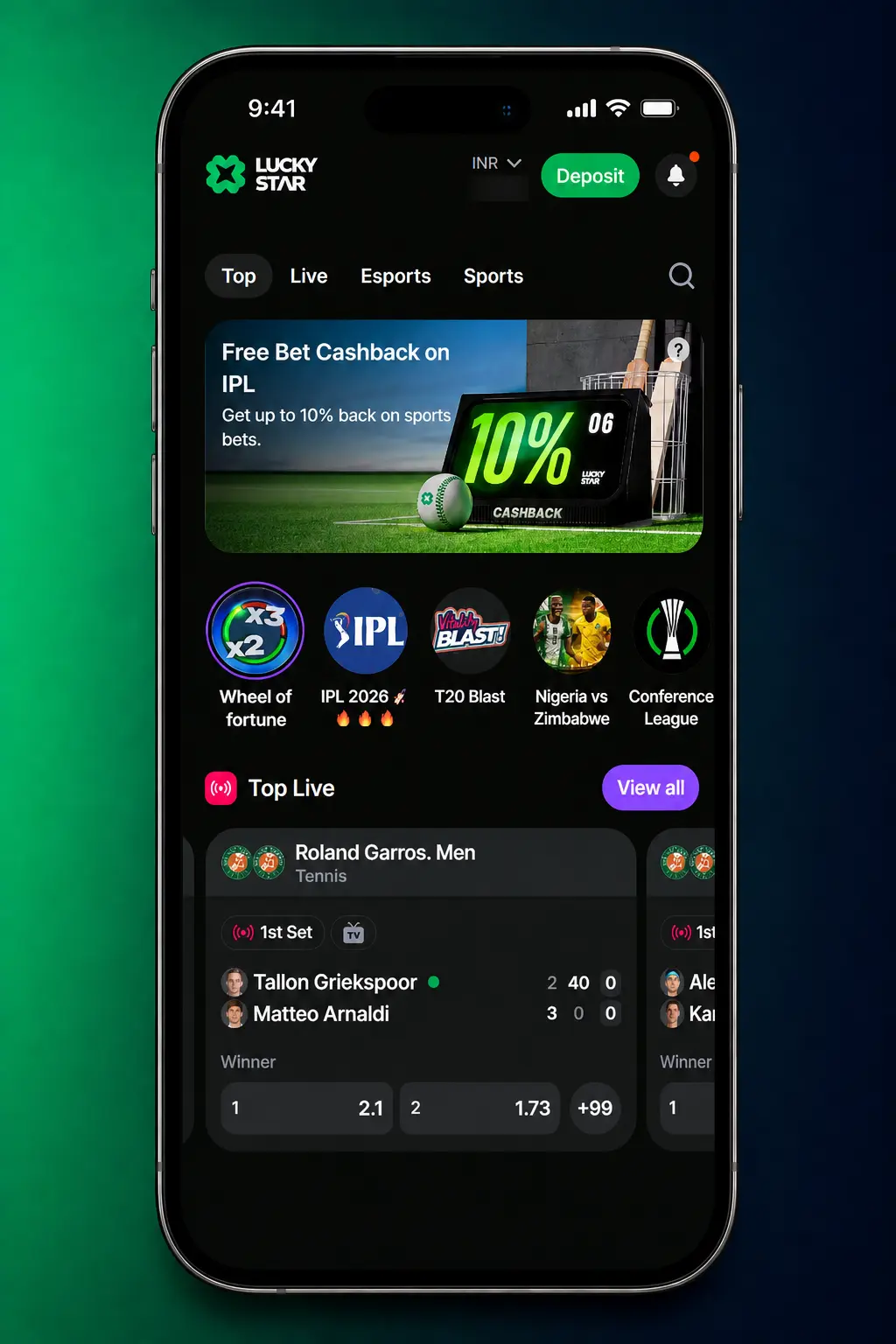 Step-by-step guide to register and start CS2 betting on Lucky Star, including deposit and market selection options.