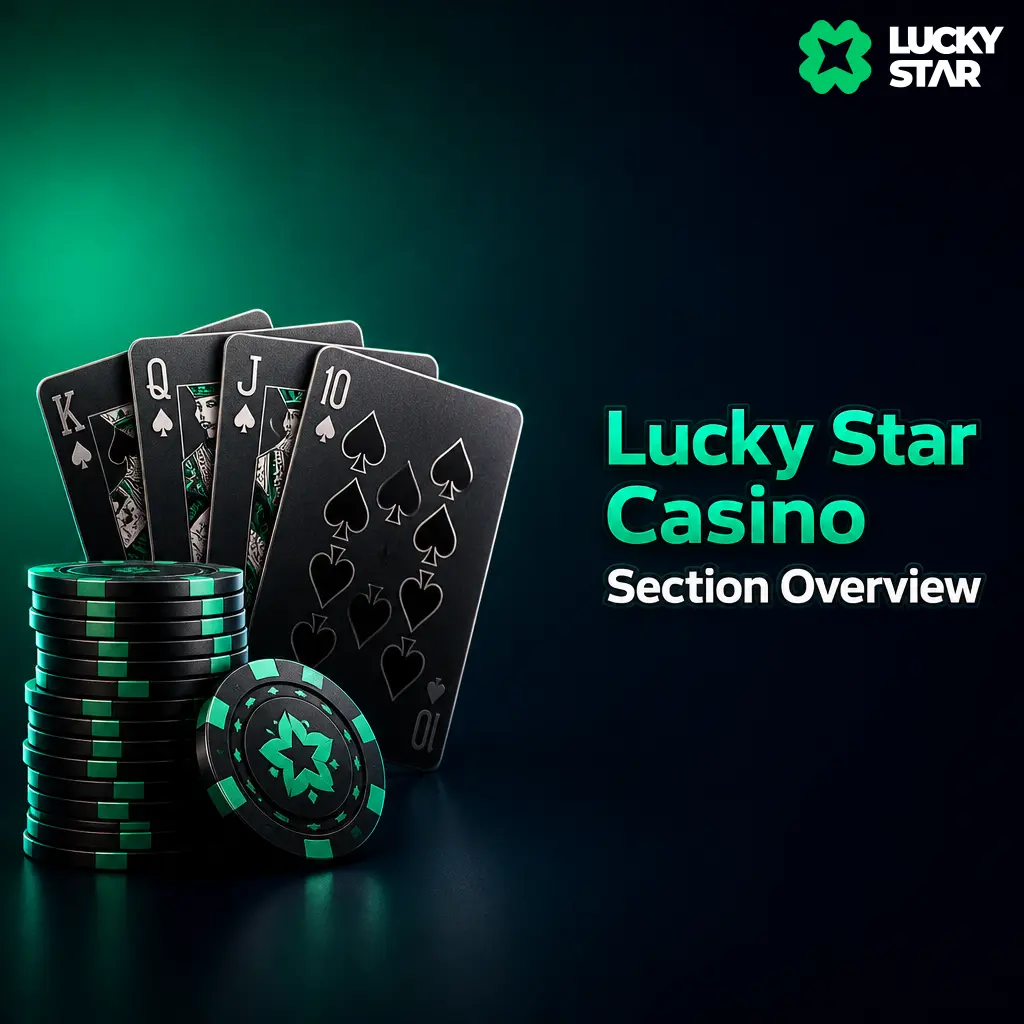 Lucky Star Casino lobby showing 4,000+ games from Pragmatic Play, Evolution, and Hacksaw Gaming across categorised sections