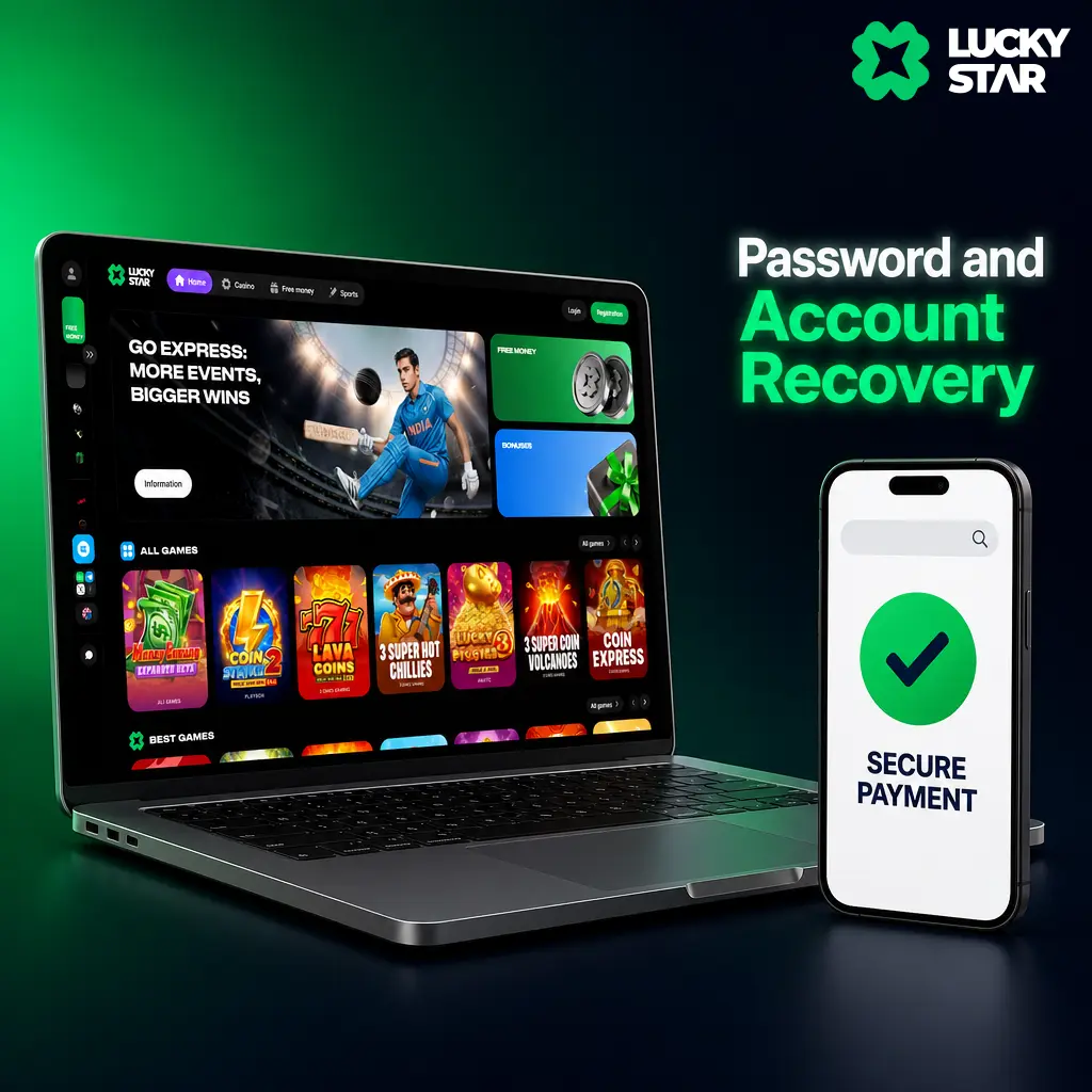 Lucky Star password recovery steps: click Forgot Password, verify via SMS or email, reset securely in minutes.
