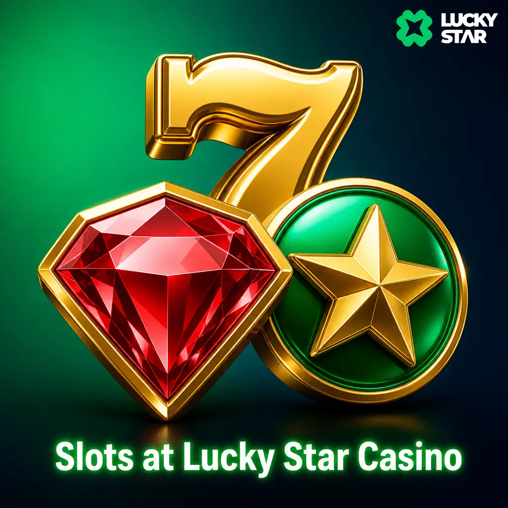 Slots lobby at Lucky Star Casino showing classic, 3D, cluster pay, and progressive jackpot slot categories