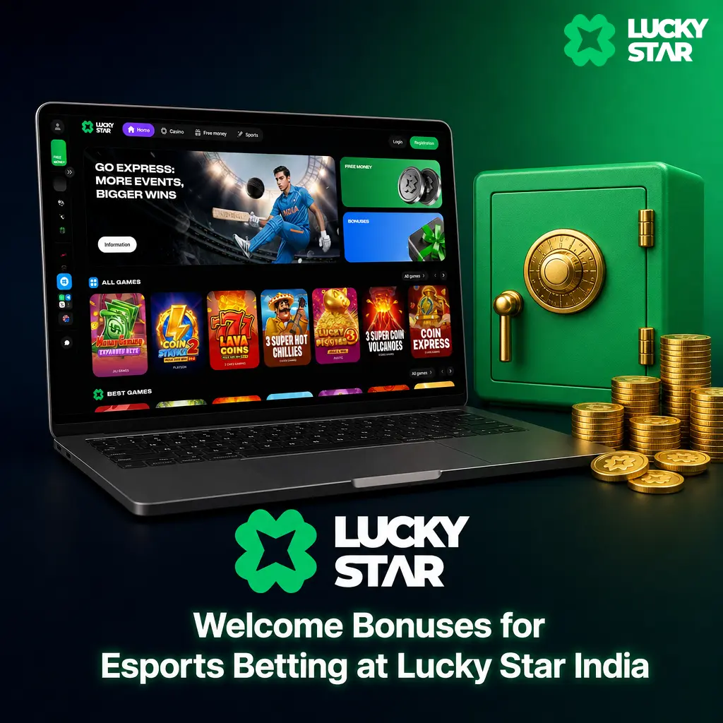 Lucky Star India welcome bonuses: 130 free spins, 200% sports match up to INR 50,000, and 600 free bets for Aviator
